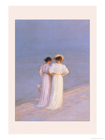 Promenade a Skagen - Peder Severin Kroyer Painting On Canvas